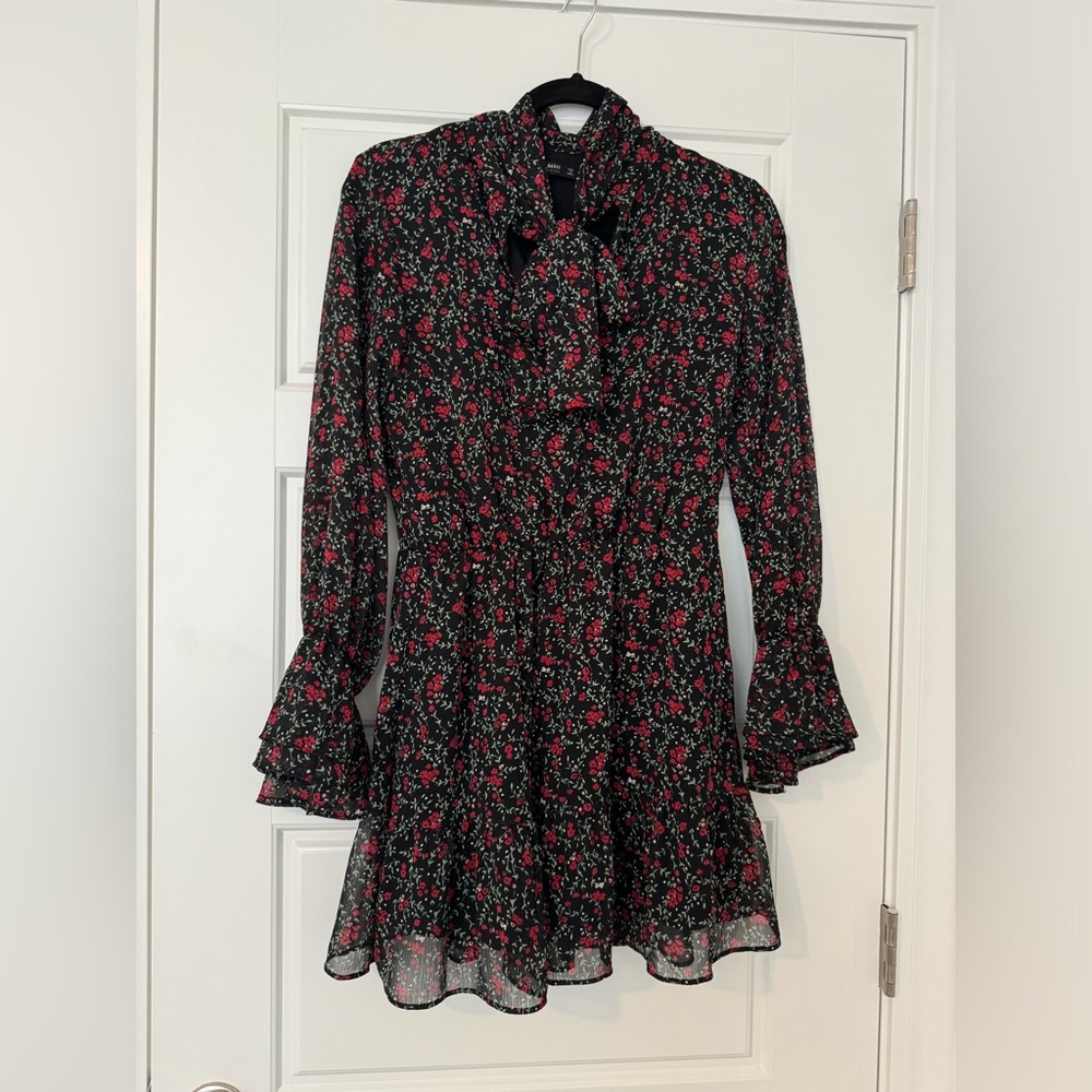 Zara chiffon floral dress